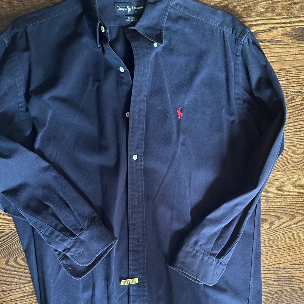 Men's Blue Ralph Lauren Button Down - Picture 3 of 3